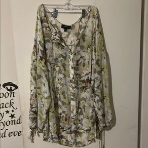 Sheer Floral Blouse